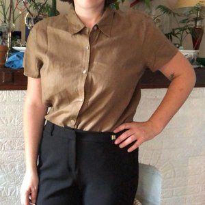 Women's Short-Sleeve Button -Up